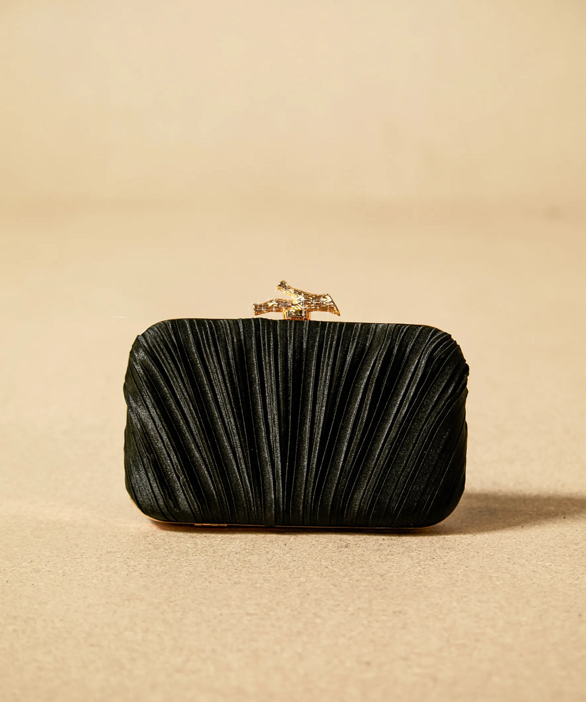 Clasp Textured Clutch